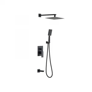 Newarc Aqua Ankastre Banyo Seti 3 Yönlü- Siyah