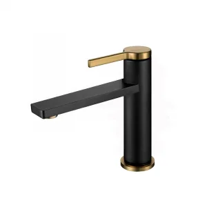 Newarc Bold Lavabo Bataryası Yeni Siyah-Mat Altın