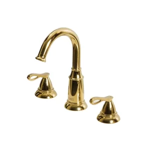 Newarc Golden Üç Delikli Lavabo Bataryası Altın