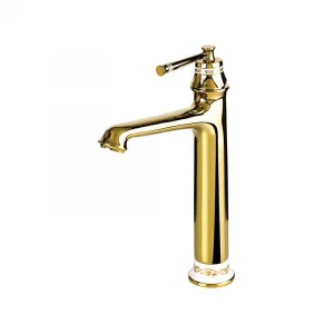 Newarc Pera Çanak Tipi Lavabo Bataryası Altın