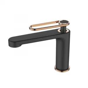 Newarc Zeta Lavabo Bataryası Siyah- Parlak Bakır
