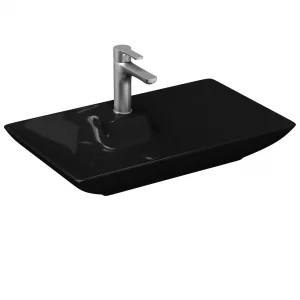 Perla Tezgah Üstü Lav. Parlak Siyah 3063-108/65 Cm