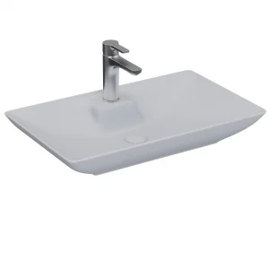 Perla Tezgah Üstü Lavabo Gümüş Gri 3063-116/65 Cm