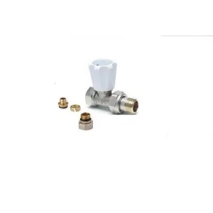 Radyatör Vanası 1/2 Düz (17*2mm Boru Bağl. Rakorlu)