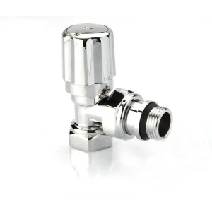 Radyatör Vanası 1/2 Krom Köşe (Plastik Volanlı)