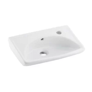 Tek Parça Lavabo 45 Cm Batarya Delikli