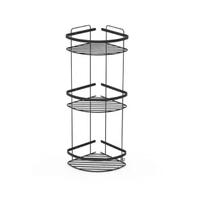 TEMA 18*18 3Katlı Köşe Şamp.304(Mat Siyah)74053-2M