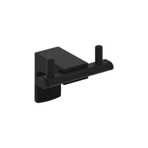 Tema Premium Bornoz Askılık (İkili) (Mat-Siyah)