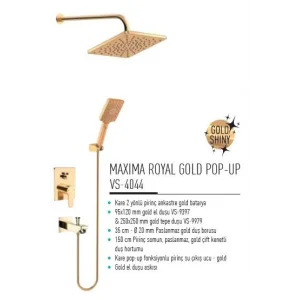 Valtemo VS-4044 Maxima Royal Gold Pop Up Ankastr