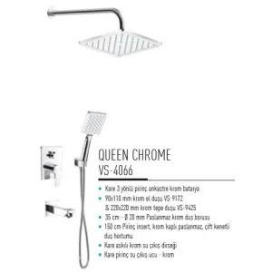 Valtemo VS-4066 Queen Chrome Ankastre