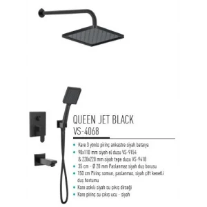 Valtemo VS-4068 Queen Jet Black Ankastre