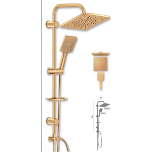 Valtemo VS-5980 Maxıma Gold Raın Duşu Seti