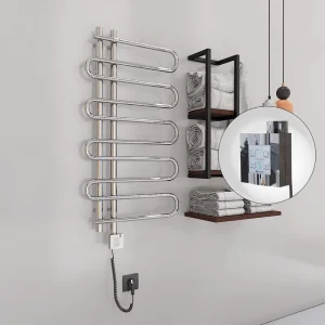 ZANTE Elektrikli Havlupan 500x1000  Krom (KTX4 Termostat) 200W Spiral Kablolu