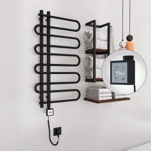 ZANTE Elektrikli Havlupan 500x1000  Siyah (KTX3 Termostat) 300W Spiral Kablolu