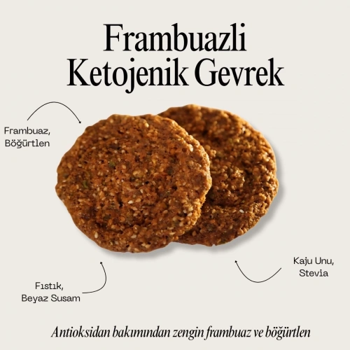 Ketojenik Frambuazlı Gevrek