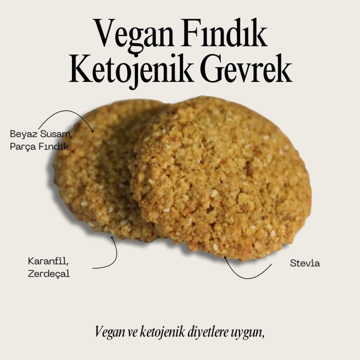 Ketojenik Vegan Fındık Gevrek