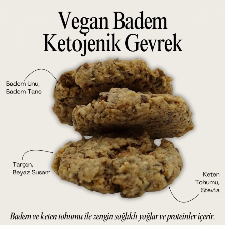 Ketojenik Vegan Badem Gevrek