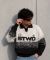 STW POLO YAKA SWEAT BEYAZ SİYAH