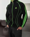 ADDS OVERSİZE HIRKA SİYAH YEŞİL