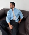 ADDS OVERSİZE HIRKA MAVİ