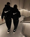 Air NKE Oversize Takım Siyah