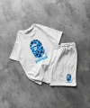 BAPE ŞORTLU TAKIM BEYAZ