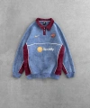 Barca Yıkamalı Oversize Sweatshirt Mavi