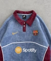 Barca Yıkamalı Oversize Sweatshirt Mavi