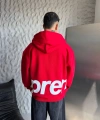 SUPREME OVERSİZE HIRKA KIRMIZI