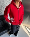 SUPREME OVERSİZE HIRKA KIRMIZI