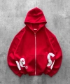SUPREME OVERSİZE HIRKA KIRMIZI