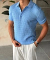 CASUAL TRİKO POLO YAKA BEBE MAVİSİ