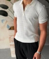 CASUAL TRİKO POLO YAKA BEBE BEYAZ