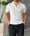 CASUAL TRİKO POLO YAKA BEBE BEYAZ