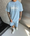 CORTE ŞORTLU TAKIM BEBE MAVİSİ