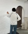 DİKİŞ DETAYLI HIRKA BEYAZ