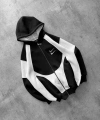 Double Logo Oversize Hırka Siyah