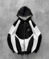 Double Logo Oversize Hırka Siyah