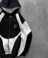 Double Logo Oversize Hırka Siyah