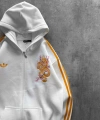 EJDERHA NAKIŞLI OVERSIZE HIRKA BEYAZ