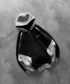 ÇIFT RENK OVERSIZE FERMUARLI HIRKA SIYAH-GRI