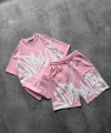 GRAFFİTİ ŞORTLU TAKIMI PEMBE