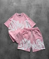 GRAFFİTİ ŞORTLU TAKIMI PEMBE
