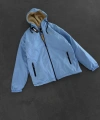 KAPÜŞONLU İÇİ PELUŞ MONT BEBE MAVİSİ
