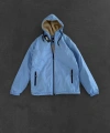KAPÜŞONLU İÇİ PELUŞ MONT BEBE MAVİSİ
