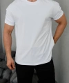 KOLLAR DAR KESİM BİSİKLET YAKA BEYAZ