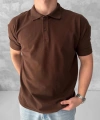KOLLAR DAR KESİM POLO YAKA KAHVE