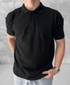KOLLAR DAR KESİM POLO YAKA SİYAH