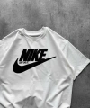 NK LOGO OVERSİZE TSHİRT BEYAZ