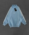 NKE FERMUARLI SWEATSHİRT MAVİ